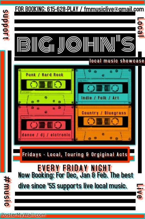 big johns friday booking call out
